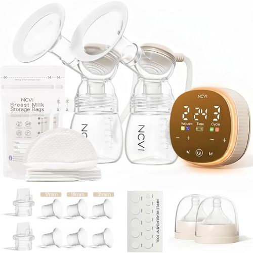 NCVI Electric Breast Pump, 4400mAh Portable Breast Pump, 4 Modes 9 Levels
