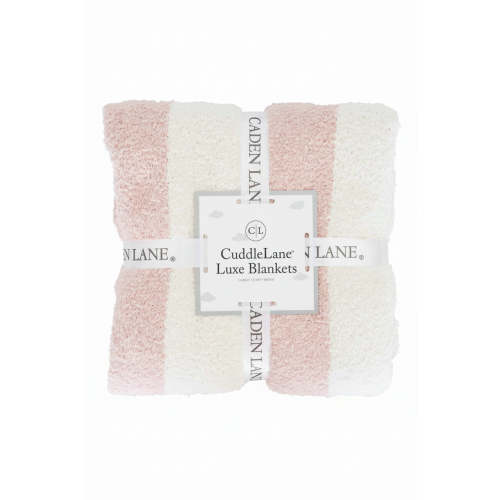 CuddleLane™ Luxe Blankets | Rose Stripe