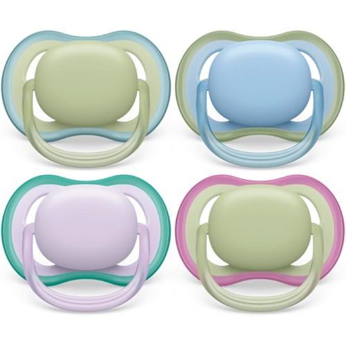 Philips Avent Ultra Air Soother, 0-6 Months, Plain Mixed 2-Pack, SCF085/28