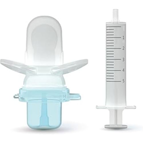 Pacifier Medicine Dispenser Paci Syringe Accurate Dose, Mess Free, BPA Free | for Newborns, Babies, Infants (Rumble Tuff)