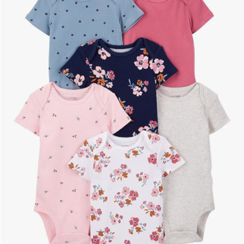 Simple Joys by Carter's Baby-Girls 6-Pack Short-Sleeve Bodysuit