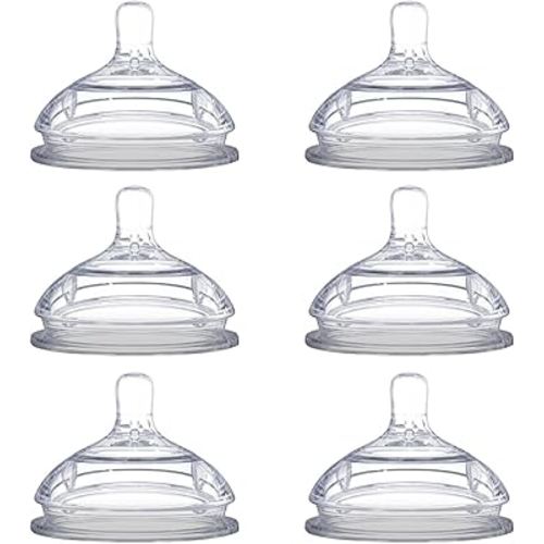 Comotomo Replacement Nipples, Slow Flow (0-3 Months) - 2 Count, 3 Packs