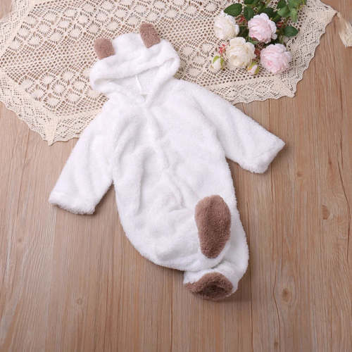 Cozy Cartoon Bear Baby Romper