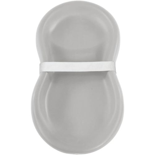 Keekaroo Peanut Changer Grey – The Original Made in USA Easy-to-Clean Changing pad and The only Shell Over Foam, Fully Water Repellant