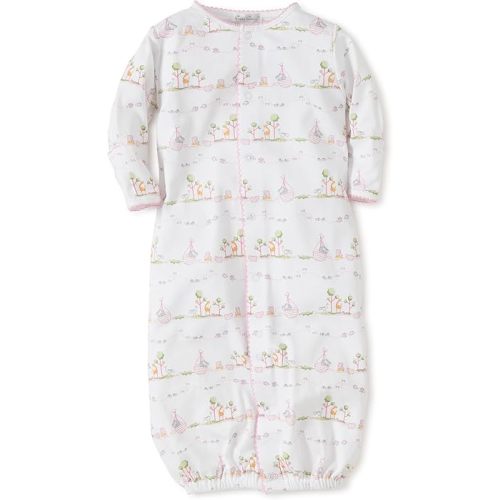 kissy kissy Baby Girls Noah's Print Convertible Nightgown, Pink, Newborn