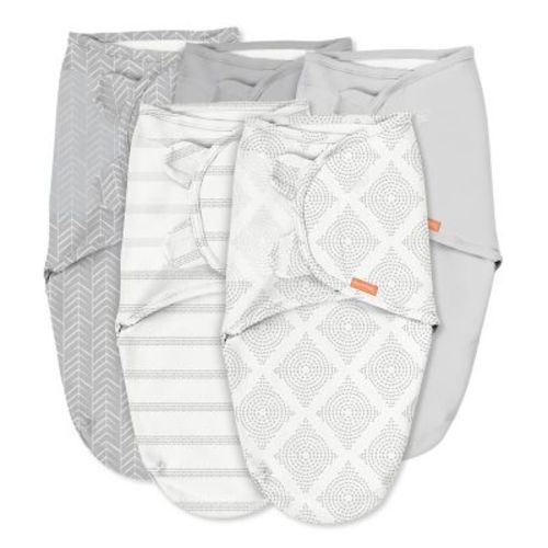 SwaddleMe® 5-Pack Original Swaddles in Grey - GRAY - SMALL/MEDIUM