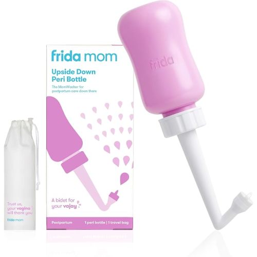 Frida Mom Upside Down Peri Bottle for Postpartum Care, Portable Bidet