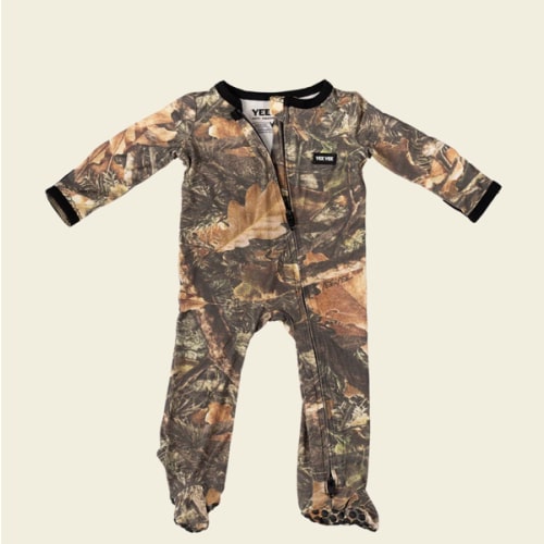 Camo Bamboo Zip-Up Sleeper – Yee Yee Apparel
