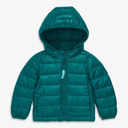 Primary Baby Lightweight Puffer Jacket in Spruce Size 18-24 Months