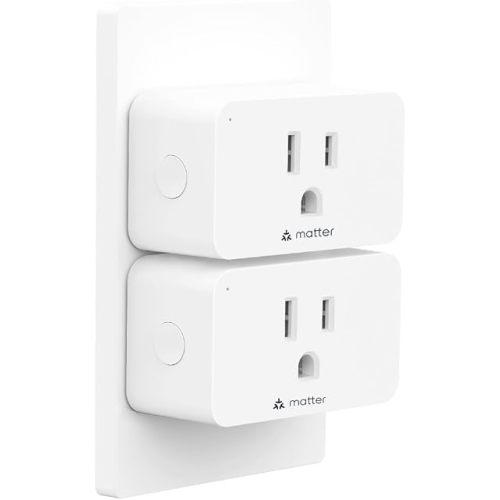 Minoston Matter Smart Plug, Mini Compact Size, 2.4GHz Wi-Fi, 15A/1875W Max