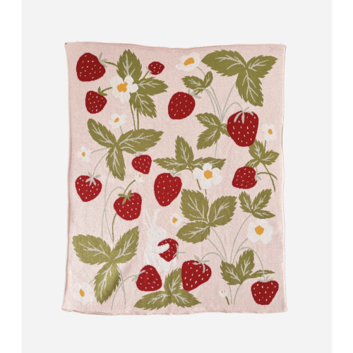 Cotton Strawberry Blanket