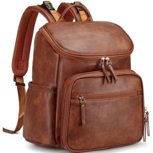 Lightweight Diaper Bag Backpack, Baby Shower Gifts, Brown