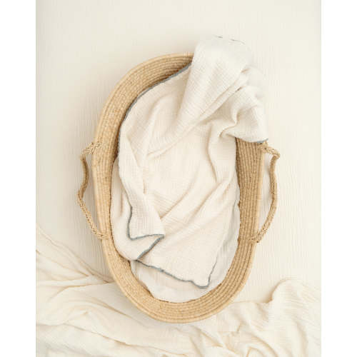 Soft, Heirloom Lace Baby Blanket | Organic Cotton Gauze | Willaby – willaby