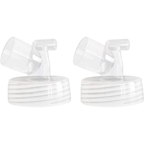 Wide Mouth Base Connector 2pc - Compatible with Motif & Spectra S1 S2 Pumps & Bottles; Compatible with Medela, Maymom, Pumpin Pals, Lacteck & Idaho Jones Flanges - Replacement Pump Parts Adapter