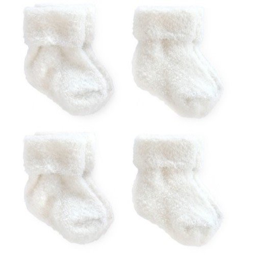 Baby 4pk Ankle Sock Set - Just One You™ Made by Carter's® White 0-3M