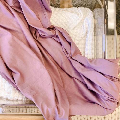 Dusty Purple Bamboo Knit Swaddle