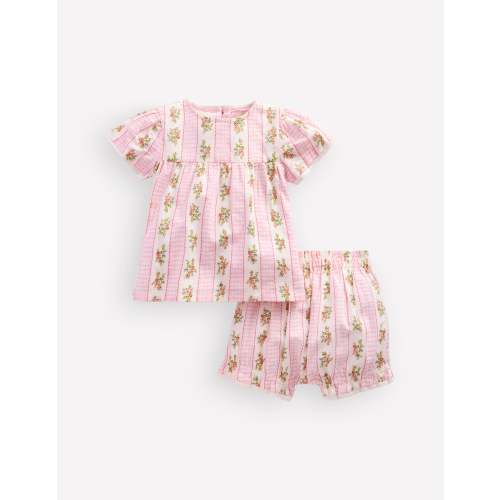 Woven Bloomers Play Set - Pink Gingham Floral | Boden USA