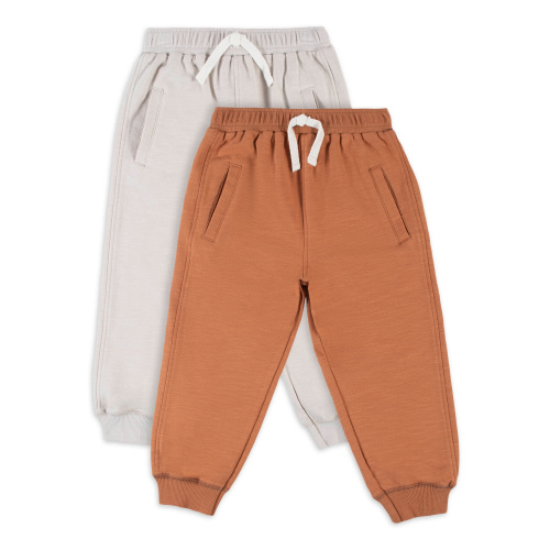 Modern Moments by Gerber Baby and Toddler Boy French Terry Jogger Pants, 2-Pack, 12M-5T