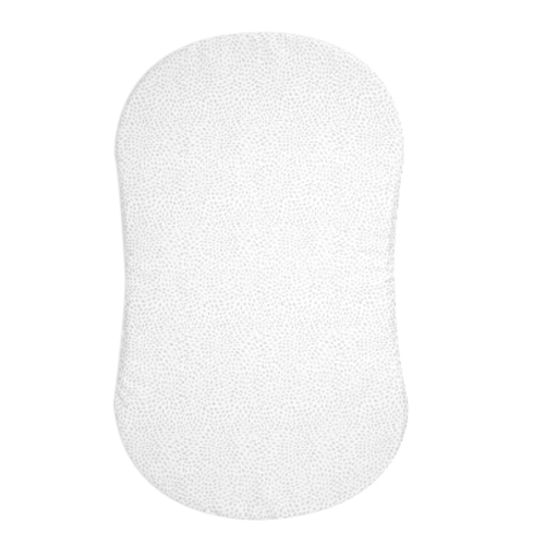 HALO - BassiNest Fitted Sheet 100% Cotton | Pebble - white