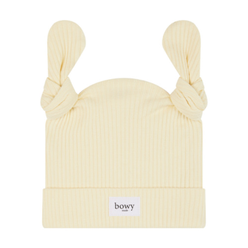 Double Knot Beanie - Lemon 3-6 months