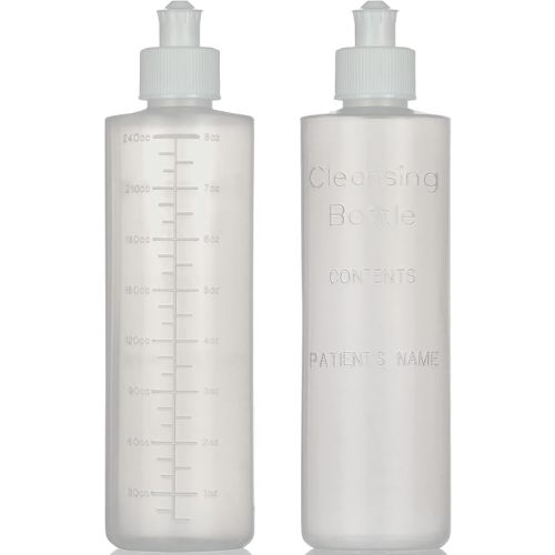 Perineal Lavette Irrigation Bottle for Postpartum Care - After-Birth Essentials for Mom to Soothe and Clean Perineal Area - Premium Portable Bidet for Women - 8OZ (Pack of 2)