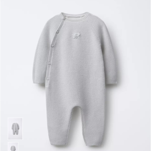 PEARL KNIT ELEPHANT JUMPSUIT - Blue / Gray | ZARA United States