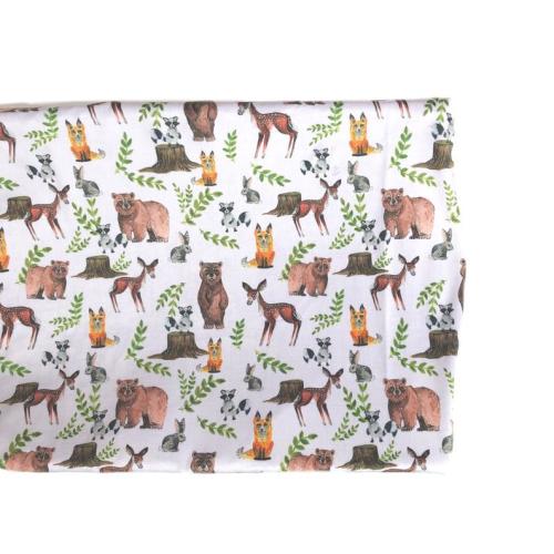 Crib Sheet or Changing Pad Cover- WOODLAND PALS- boy Crib Sheet- boy Changing Pad- woodland- animal bedding- boy nursery- FREE Ship!