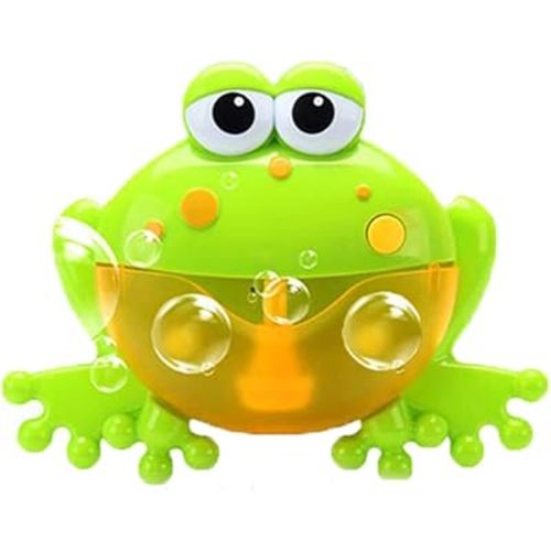 Frog Bubble Maker for Bath, Foam Blower Bubbling Making Machine, Nursery Rhyme Musical Bathtub Toy for Baby Kids Happy Tub Time