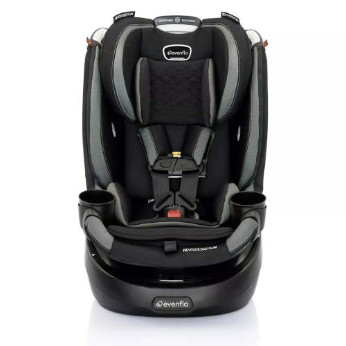 Revolve360 Slim 2-in-1 Rotational Convertible Car Seat- Salem Black