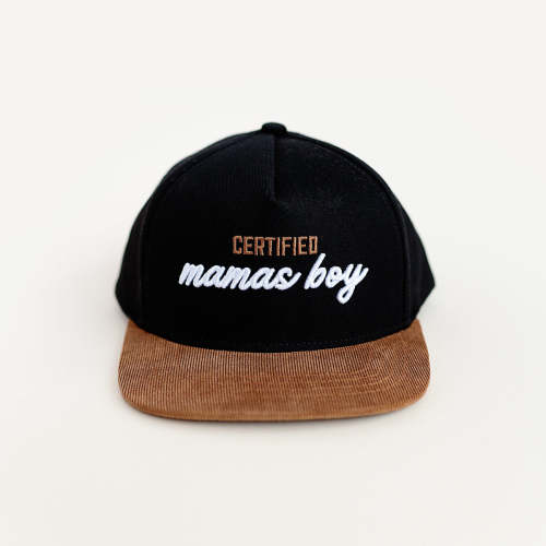 CERTIFIED MAMAS BOY TODDLER SNAPBACK - ONYX – Rad Tod