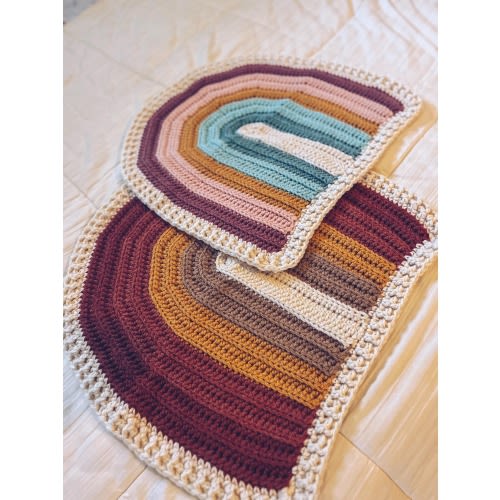 Rainbow Baby Blanket | Crochet Baby Blanket | Nursery Decor | Rainbow Baby Gift