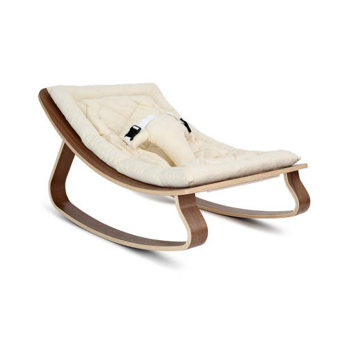 LEVO Baby Rocker - Organic Milk / Walnut