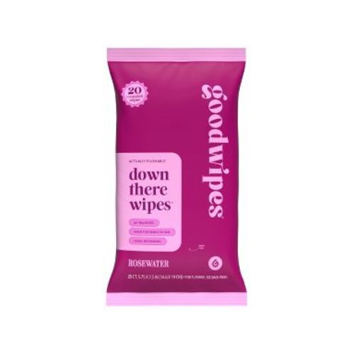 Goodwipes Flushable Down There Cleansing Wipes - Rosewater - 20ct