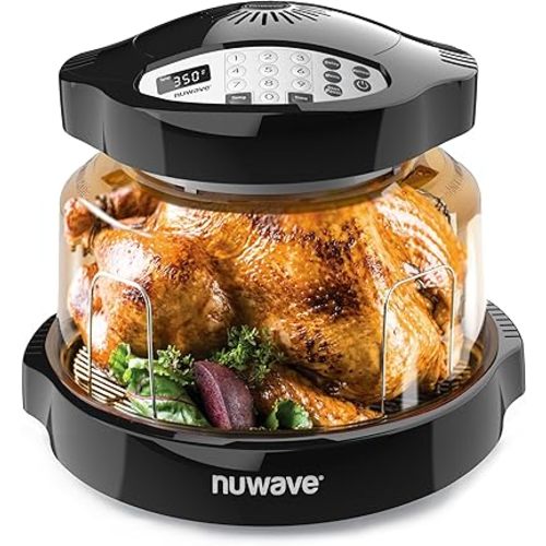 Nuwave Pro Plus 2 Infra-Red Oven, Countertop, Convection, Cook Fresh or Frozen, No Defrosting or Preheating, Cook Healthy, 360 Surround Heat, Adjustable Temps, 100 Presets, 50 Memory, Tough Power Dome