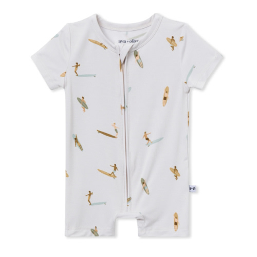 Short Zip Romper – Ava & Oliver