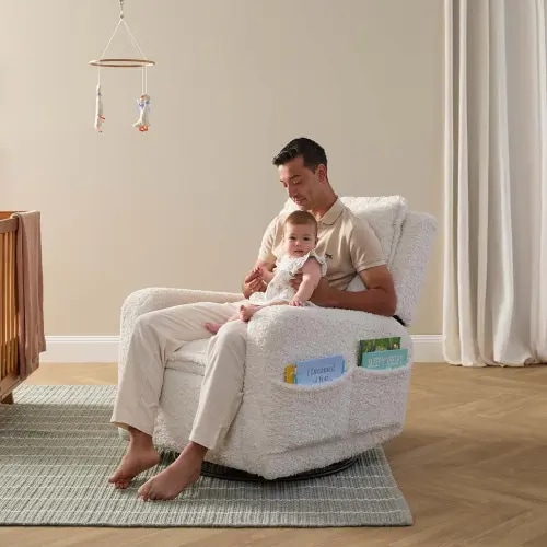 Milo Teddy Recliner and Swivel Chair