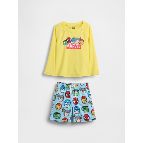 Baby & Toddler Marvel Rash Guard Swim Set