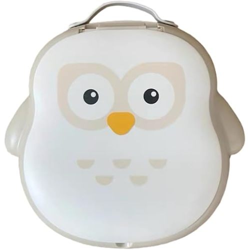 CoocooBaby Portable, Foldable Potty Seat for Toddler, Training Toilet Seat Emergency Toilet for Car, Camping, Outdoor, indoor (Owl)