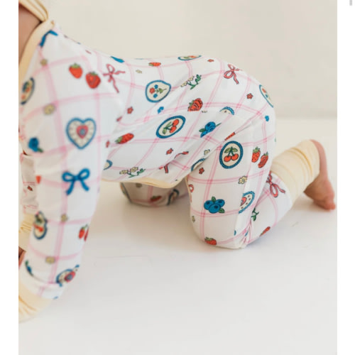 Sweet Plaid Zipper Romper – In My Jammers