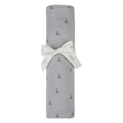Baby Boy Muslin Swaddle Blanket | Jersey Cotton | Nautical Print | Aurora Classics – Ely's & Co.