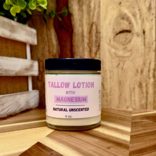 Magnesium Tallow Lotion - Natural Unscented