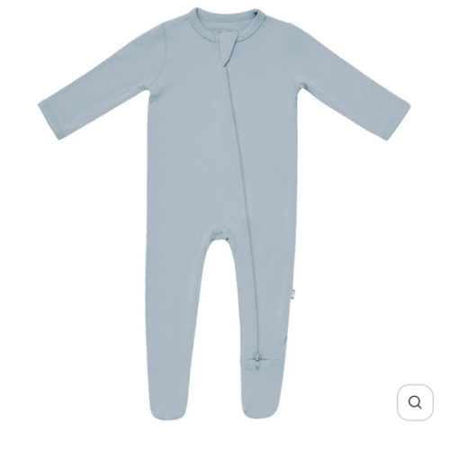 Zippered Footie in Fog | Baby Footie Pajamas | Kyte Baby