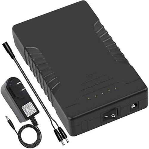 Talentcell 12V Rechargeable Lithium ion Battery Pack, DC Output for LED Strip, Heated Jacket, Spectra Pump, CCTV Camera and More, 11.1V 6000mAh Portable Li-ion Power Bank with 12.6V 1A Charger