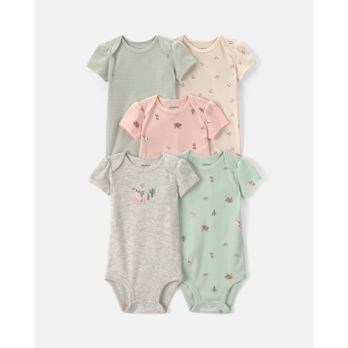 Baby Girl 5-Pack Western Multipack Bodysuits | Carter's