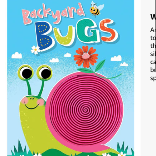 Backyard Bugs - Touch and Feel Board Book - Sensory Board Book (Touch & Feel Sensory Board Books for Baby & Toddler Time)
