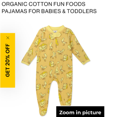 Organic Cotton Fun Foods Pajamas For Babies & Toddlers | Honest Baby Clothing