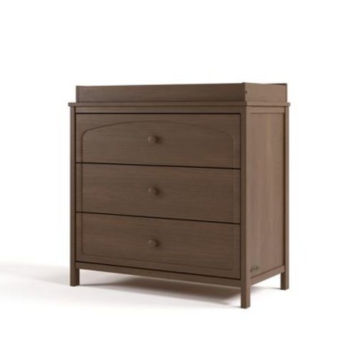 Graco Olivia 3 Drawer Dresser with Removable Changing Topper Hazelnut
