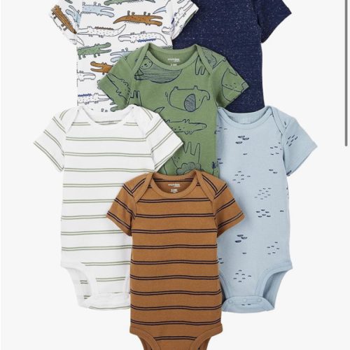 Simple Joys by Carter's Baby Boys 6-Pack Short-Sleeve Bodysuit