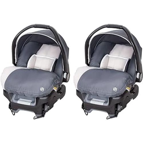 Baby Trend 2-Pack Infant Car Seat & Base with 5-Point Safety Harness, 4-Position Height Adjustment & Push-Button Release, Ally 35, Magnolia - Convertible Travel System & Support for Babies & Toddlers