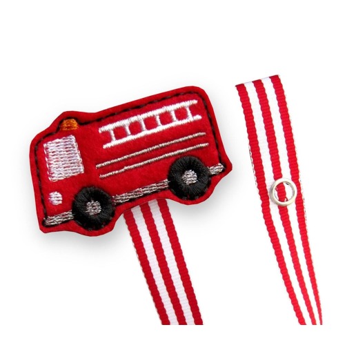Pacifier Clip, Firetruck, Boy Pacifier Clip, Pacifier Holder, Binky Clip, Baby Gift, Paci Clip, Universal Pacifier, Binky Holder, pcfire01